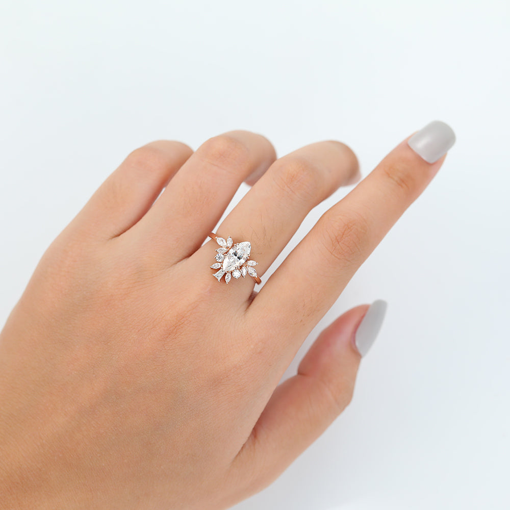 marquise-shaped-moissanite-cluster-engagement-ring-3