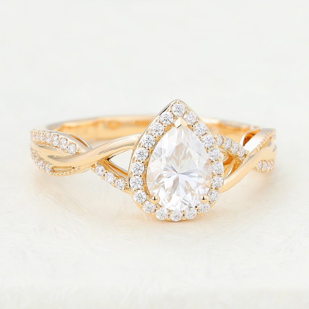 pear-shaped-moissanite-halo-twisted-pave-engagement-ring