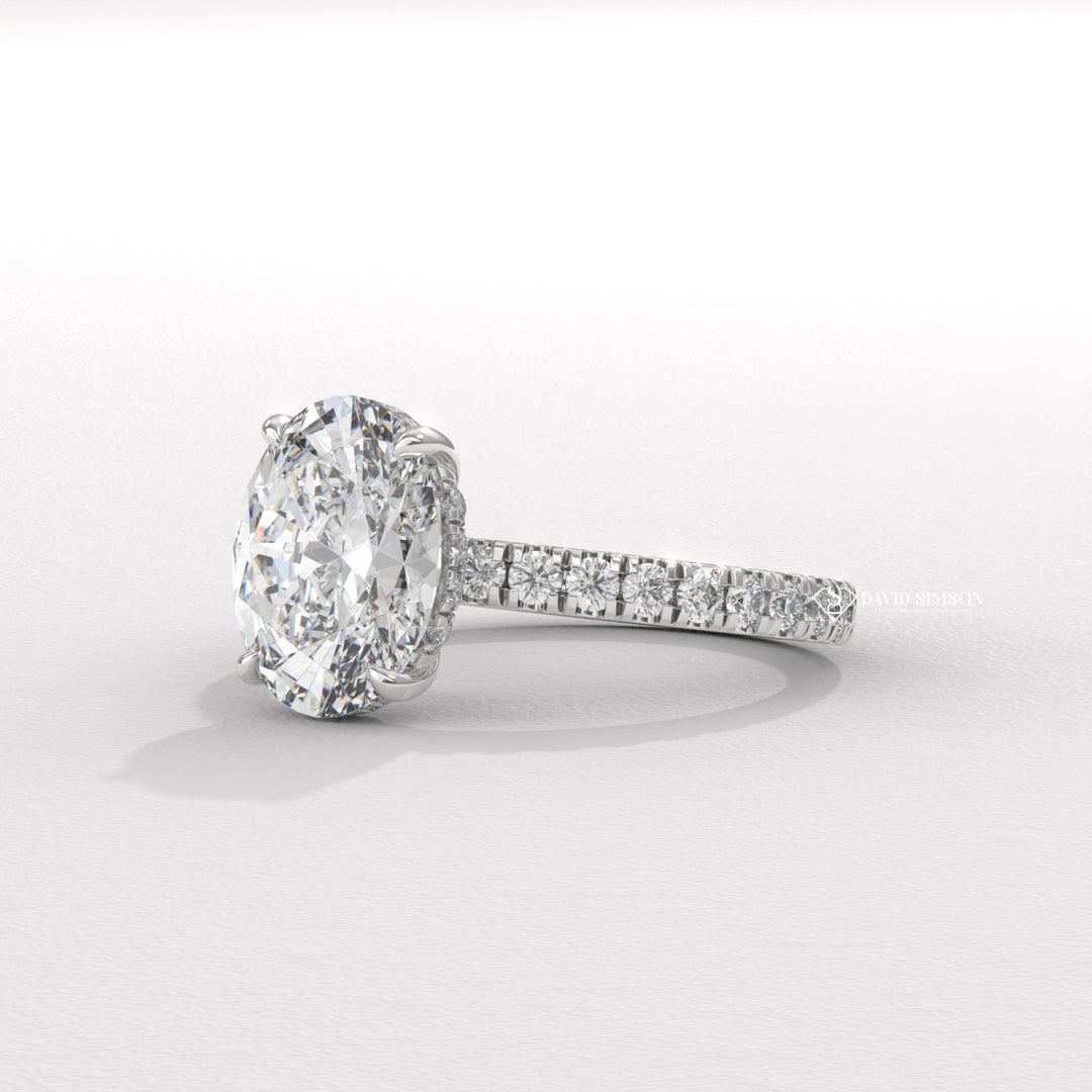 Best metal for pave rings, Oval cut pave diamond rings, How to choose a pave ring, Pave rings for men, Princess cut pave engagement ring, Hidden halo pave engagement rings,