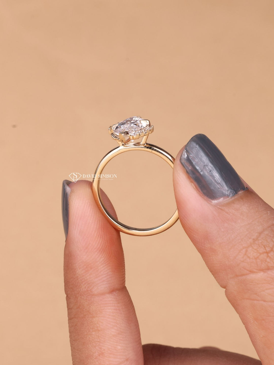 2.0CT-3.0CT Marquise Cut Moissanite Vintage Cluster Diamond Engagement Ring