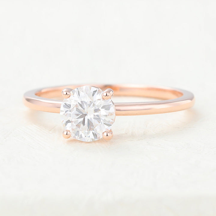 round-shaped-moissanite-solitaire-engagement-ring