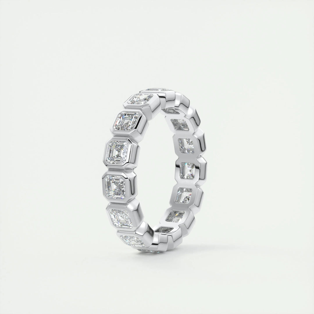 asscher-cut-full-bezel-moissanite-bridal-wedding-band