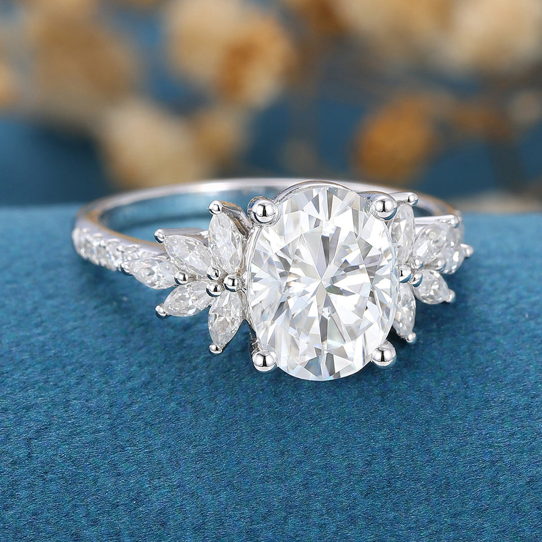 1-91-ct-oval-shaped-moissanite-cluster-engagement-ring-5