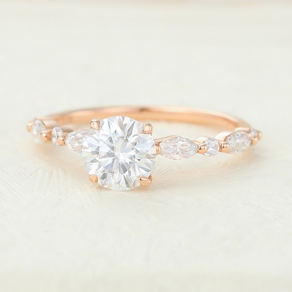 round-shaped-moissanite-pave-setting-engagement-ring-4