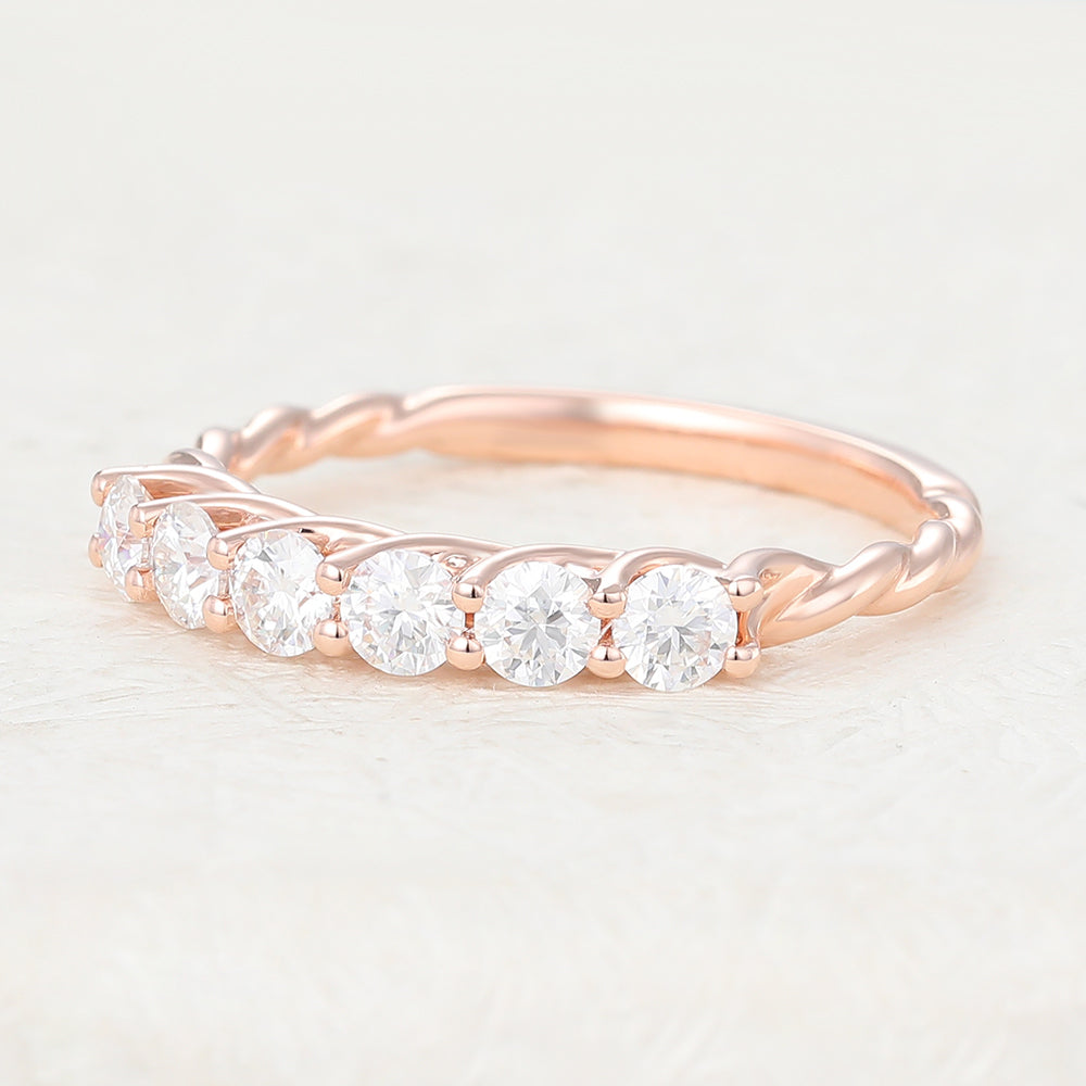 round-shaped-moissanite-half-eternity-wedding-band