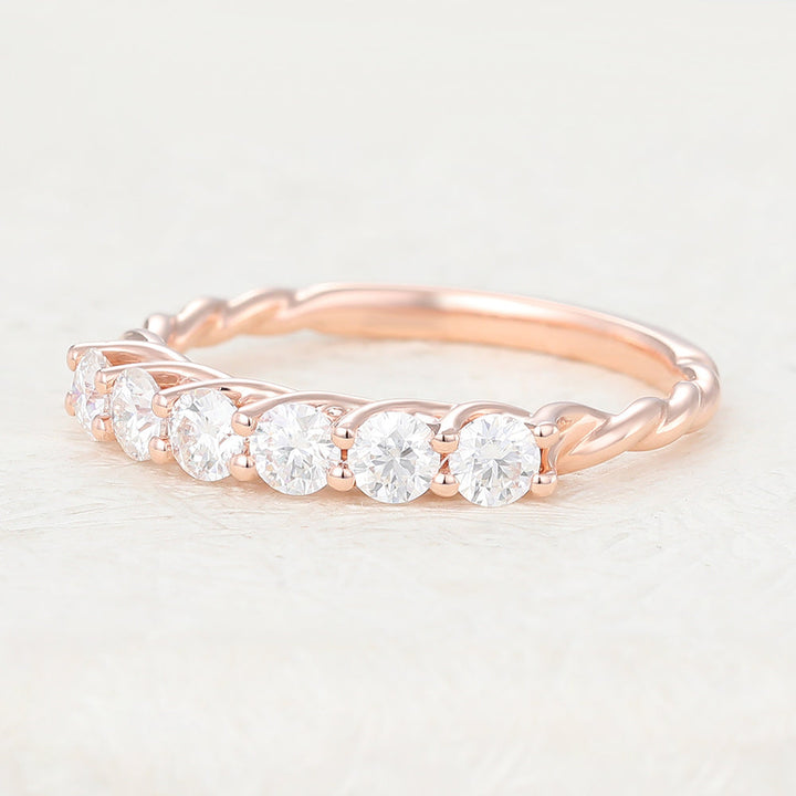 round-shaped-moissanite-half-eternity-wedding-band