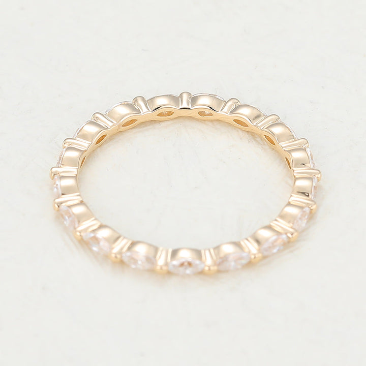 marquise-shaped-moissanite-full-eternity-wedding-band-1