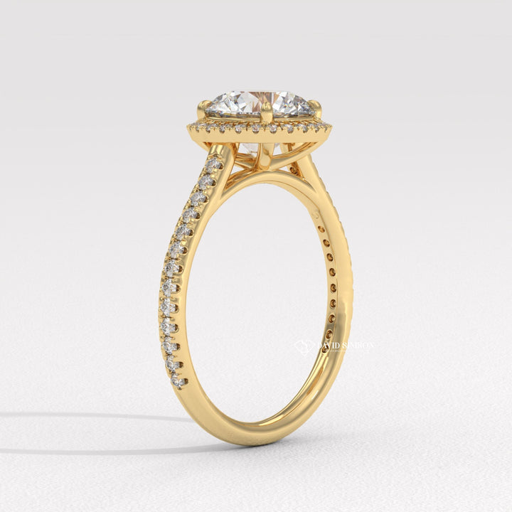  Round traditional engagement ring, Round minimalist engagement ring, Round delicate engagement ring, Round timeless engagement ring, Round elegant engagement ring, 