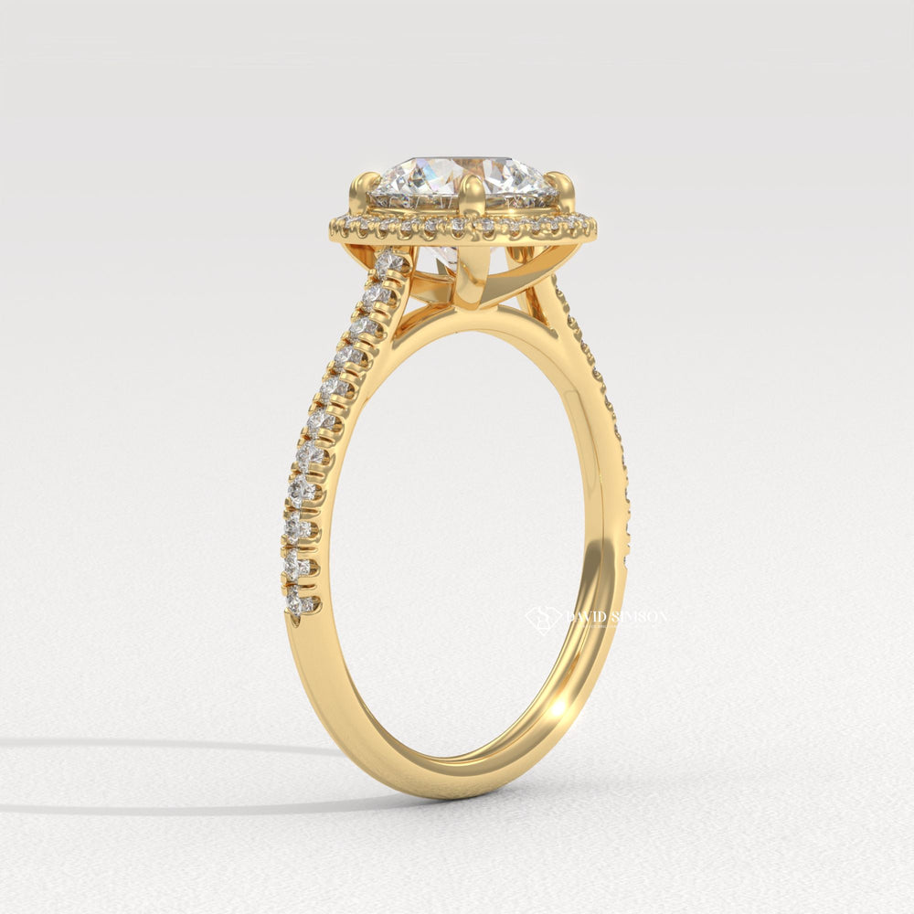 Cushion halo engagement ring, Cushion pave engagement ring, Cushion vintage engagement ring, Cushion classic engagement ring, Cushion modern engagement ring,