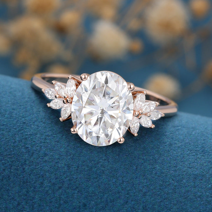 oval-shaped-moissanite-cluster-engagement-ring