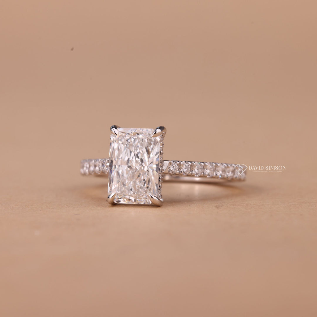 Rectangle Radiant Cut
Proposal Ready Ring
Engagement Ring for Her
