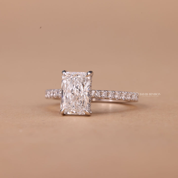 Rectangle Radiant Cut
Proposal Ready Ring
Engagement Ring for Her
