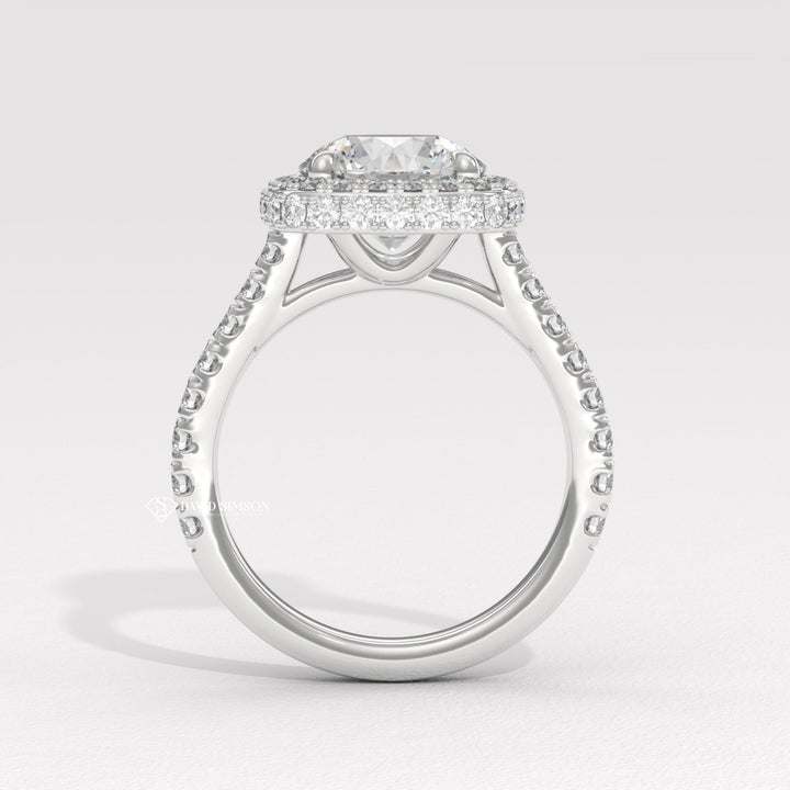 Affordable double halo rings, Shop double halo engagement rings, Double halo ring price, 