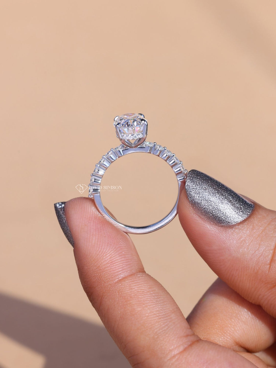  Oval exclusive engagement ring, Oval engraved engagement ring, Oval halo diamond engagement ring, Oval solitaire diamond engagement ring, Oval unique diamond engagement ring,