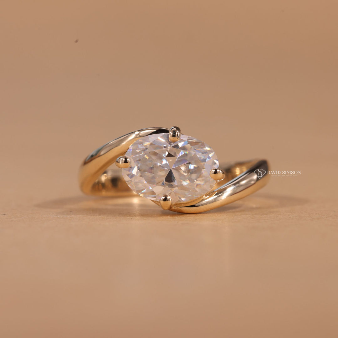 Oval Cut Diamond, Crushed Ice Oval, Bridal Jewelry, Wedding Ring, Anniversary Gift, Statement Ring, Conflict Free Ring, Sustainable Luxury, 