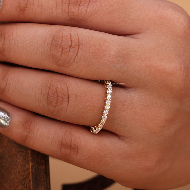 Pave Set Band
Anniversary Gift for Her
High Sparkle Band
Matching Wedding Band
