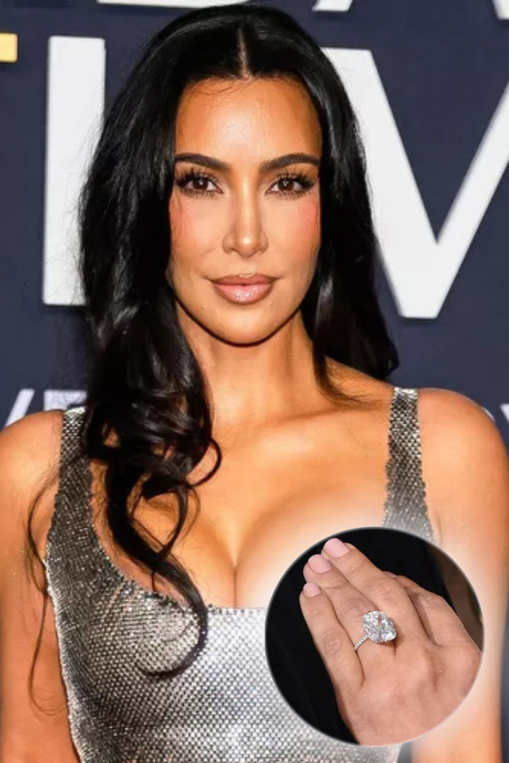 11.0CT Cushion Cut Hidden Halo Diamond Kim Kardashian Engagement Ring