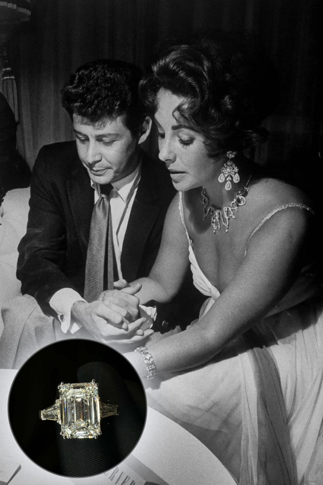 10.0CT Emerald Cut Three Stone Diamond Elizabeth Taylor Engagement Ring 10K Yellow Gold 10.0CT Emerald Cut Three Stone Diamond Elizabeth Taylor Engagement Ring 10K Yellow Gold