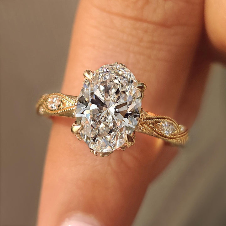 Oval Cut Moissanite
Art Deco Engagement Ring
Vintage Filigree Ring
2 Carat Moissanite
3 Carat Moissanite
Antique Style Ring
