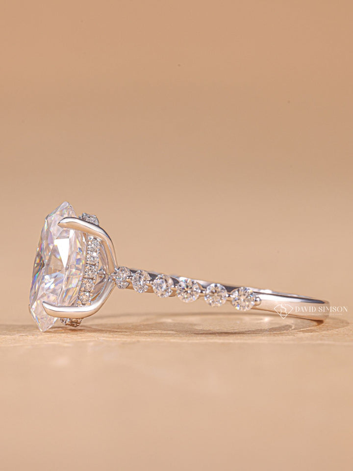 Oval split shank engagement ring, Oval channel set engagement ring, Oval swirl engagement ring, Oval unique engagement ring, Oval traditional engagement ring, 