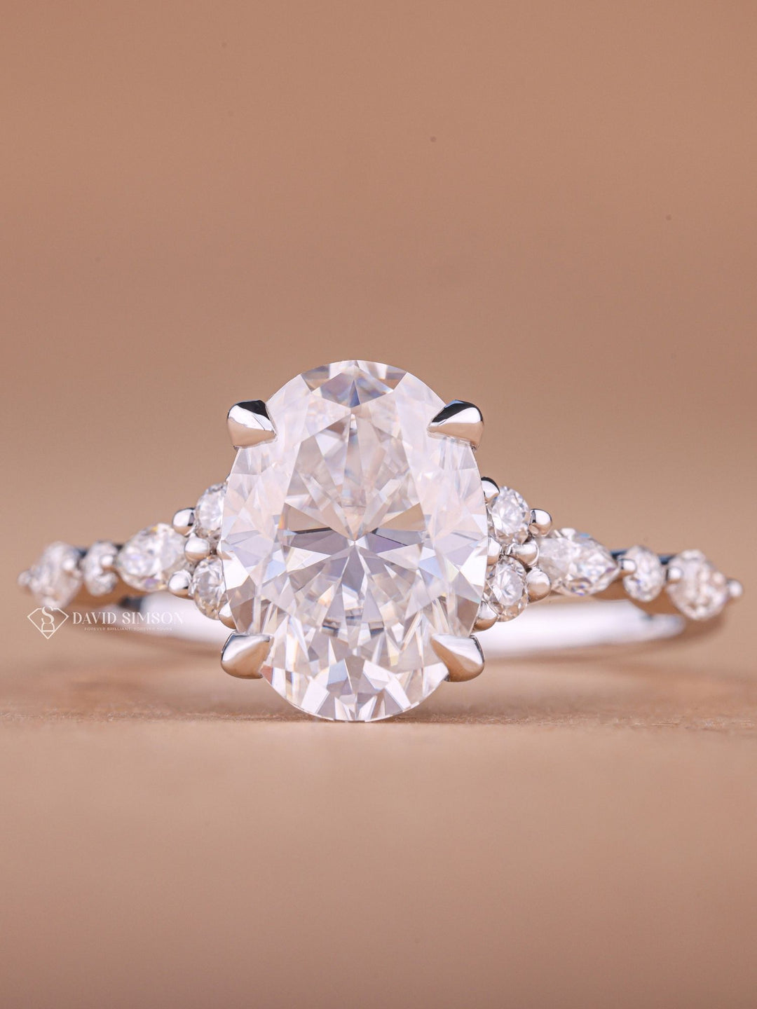 Hidden halo pave engagement rings, Pave ring price guide, Vintage pave diamond rings, Emerald cut pave engagement rings, 1 carat pave diamond ring price, Pave moissanite rings,