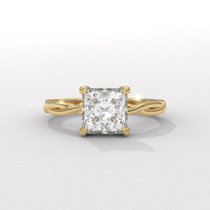 Best twist braided diamond engagement rings, Unique twisted engagement rings with diamonds, Affordable braided style engagement rings online