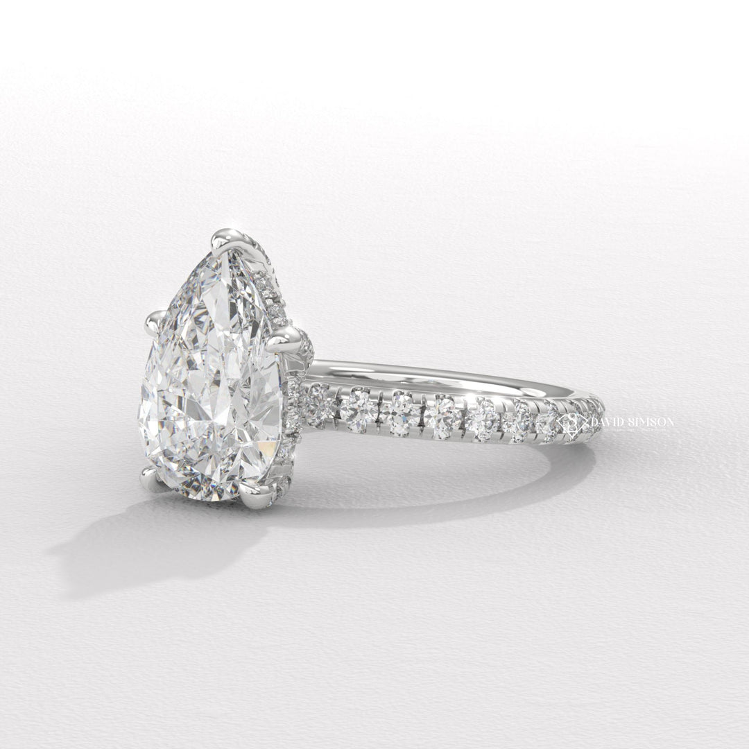 Split shank engagement ring, Pave engagement ring, Channel set engagement ring, Bezel set engagement ring, Tension set engagement ring, Vintage-inspired engagement ring