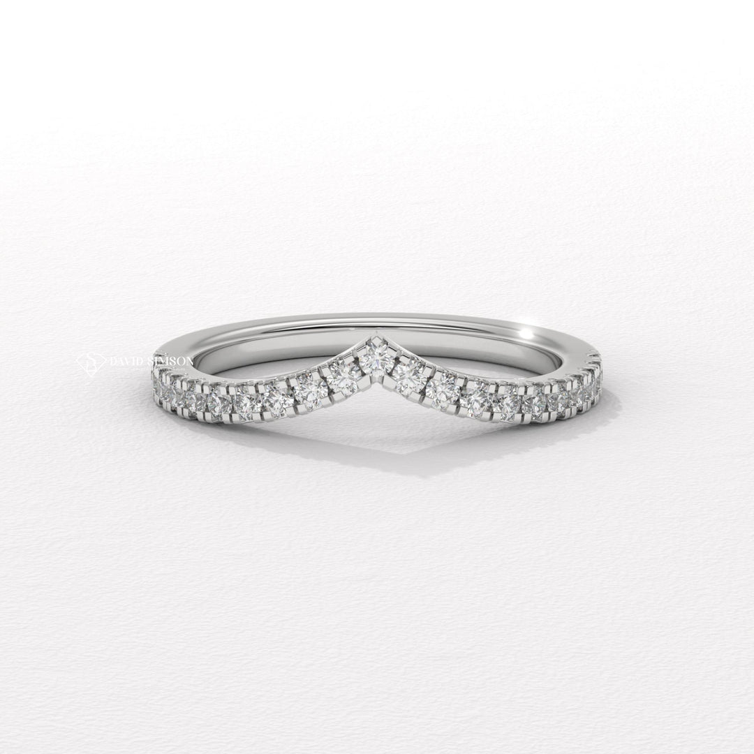 Round Cut Curve
Bridal Arch Band
Moissanite Ring Wrap
Unique Wedding Band