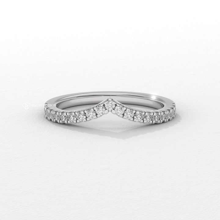 Round Cut Curve
Bridal Arch Band
Moissanite Ring Wrap
Unique Wedding Band