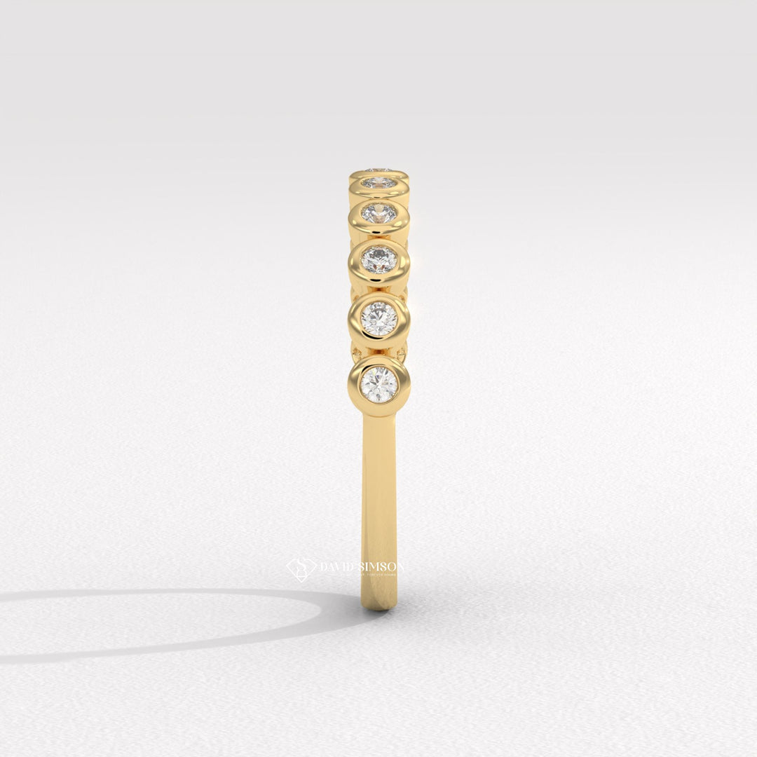 Alternating Bezel Band
Open Space Ring
Contemporary Jewelry
Bridal Bubble Band