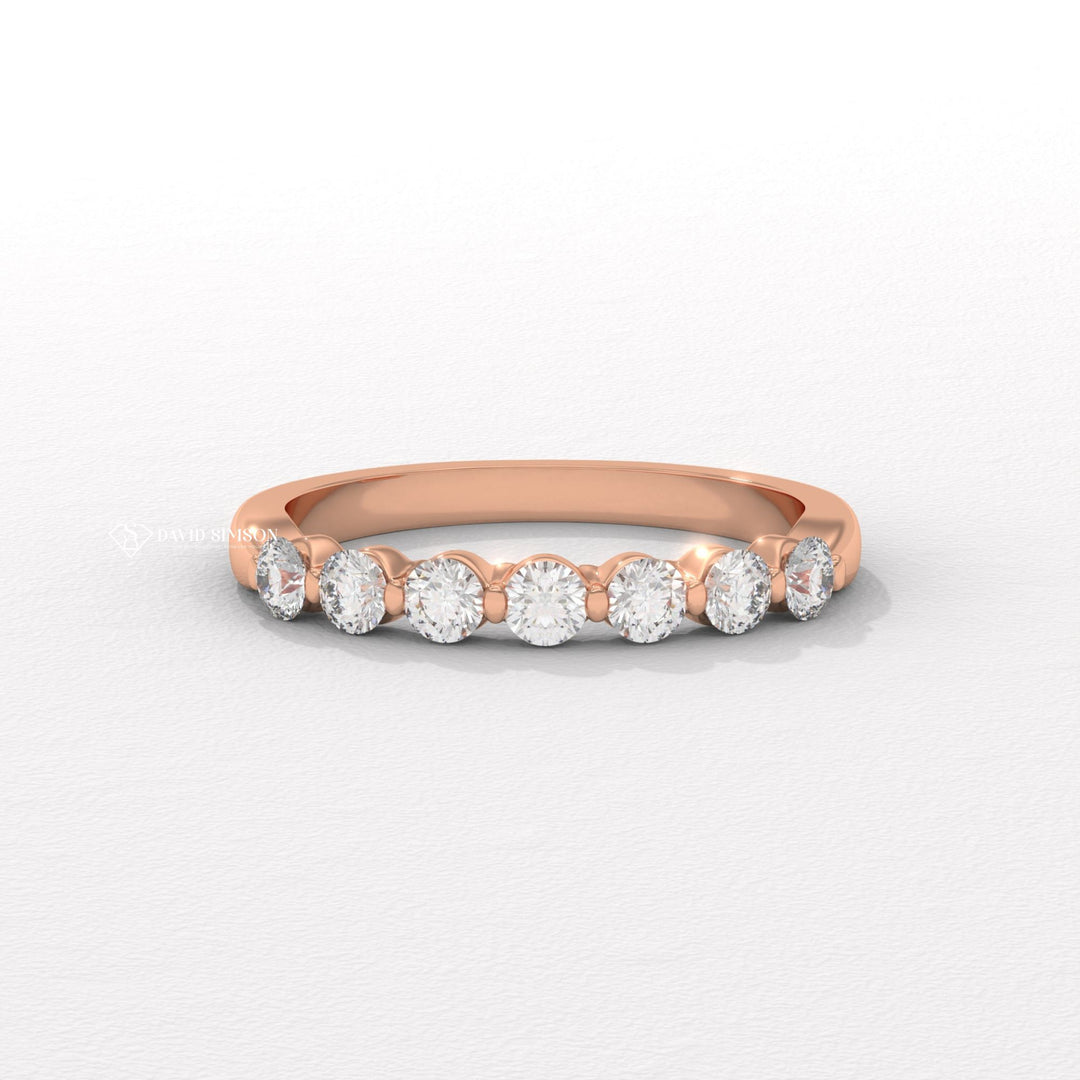 Round Cut Half Eternity
Bridal Bubble Band
Contemporary Jewelry
Lightweight Band