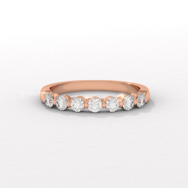 Round Cut Half Eternity
Bridal Bubble Band
Contemporary Jewelry
Lightweight Band