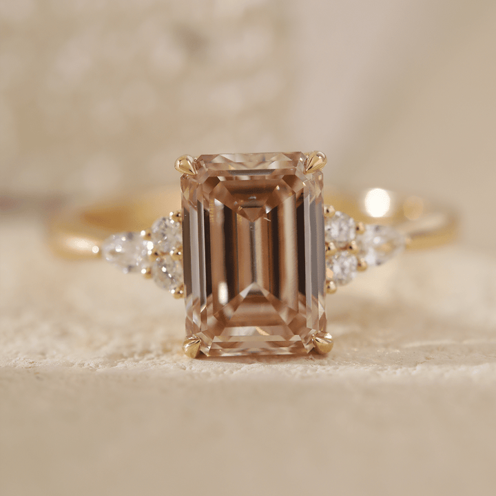 Brown Diamond RingEmerald Cut Brown DiamondChocolate Diamond RingChampagne Diamond RingBrown Diamond Cluster