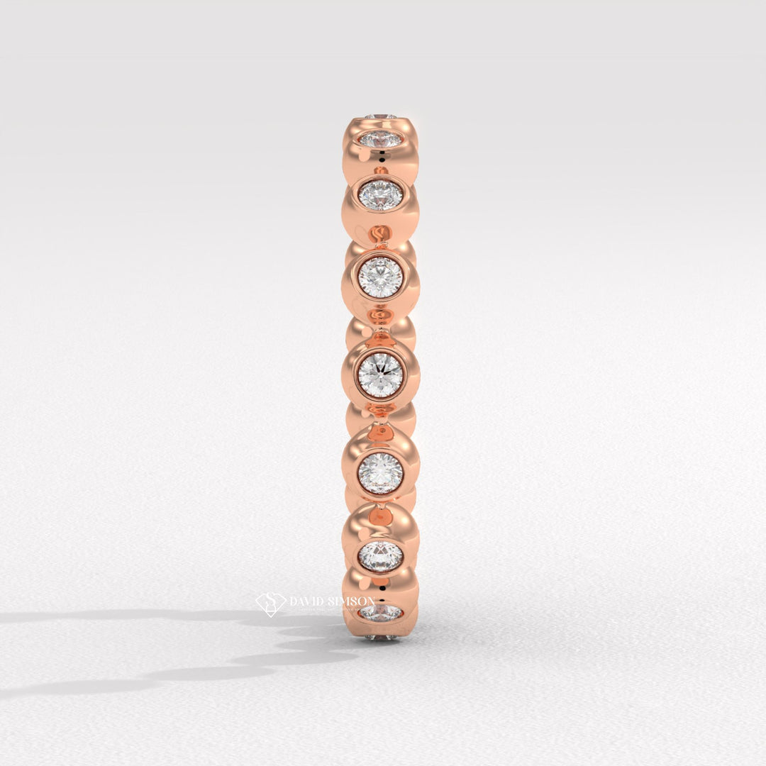 Bezel Eternity Band
Dot Dash Ring
Bubble Stacking Ring
Moissanite Bezel Ring