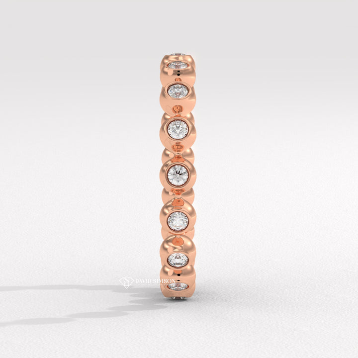 Bezel Eternity Band
Dot Dash Ring
Bubble Stacking Ring
Moissanite Bezel Ring
