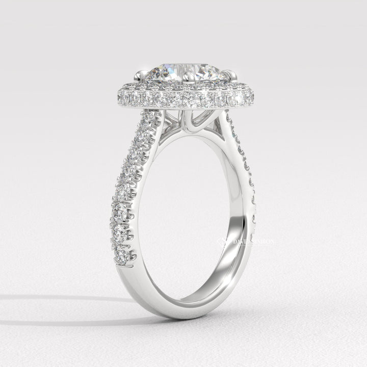 Buy double halo engagement ring, Best double halo engagement ring, Double halo engagement ring for sale, 