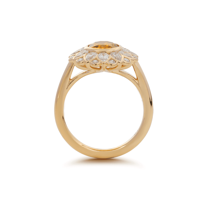 Nature Inspired Engagement RingCanary Diamond Sunflower RingYellow Lab Diamond HaloFloral Halo Engagement Ring1.5CT Yellow Diamond RingSunflower Diamond SolitaireYellow Diamond Petal RingUnique Floral Diamond RingSustainable Yellow Diamond18K Gold Sunflower RingPlatinum Yellow Diamond HaloIGI Certified Yellow Diamond