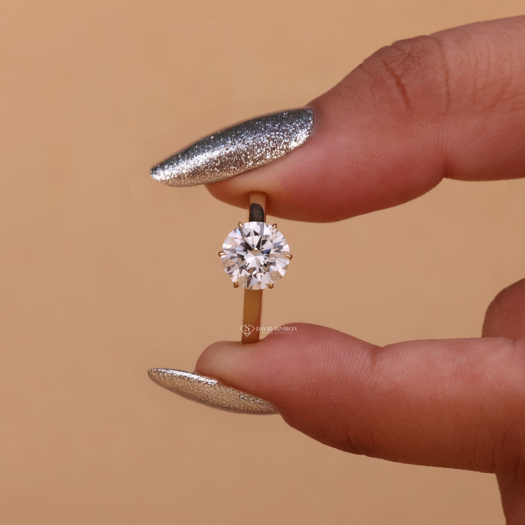 14K Gold Cathedral Ring
Ethical Engagement Ring
High Mount Solitaire
