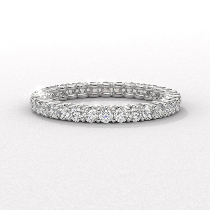 Marquise diamond wedding band, Emerald cut diamond wedding band, Pave diamond wedding band, Channel-set diamond wedding band, Bezel-set diamond wedding band, Shared prong diamond wedding band, Half-eternity diamond wedding band, Full-eternity diamond wedding band, 