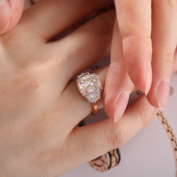 Elongated Old Mine Cushion Aesthetic17. 5 Carat Diamond Ring on Hand18. Chunky Facet Cushion Cut Diamond