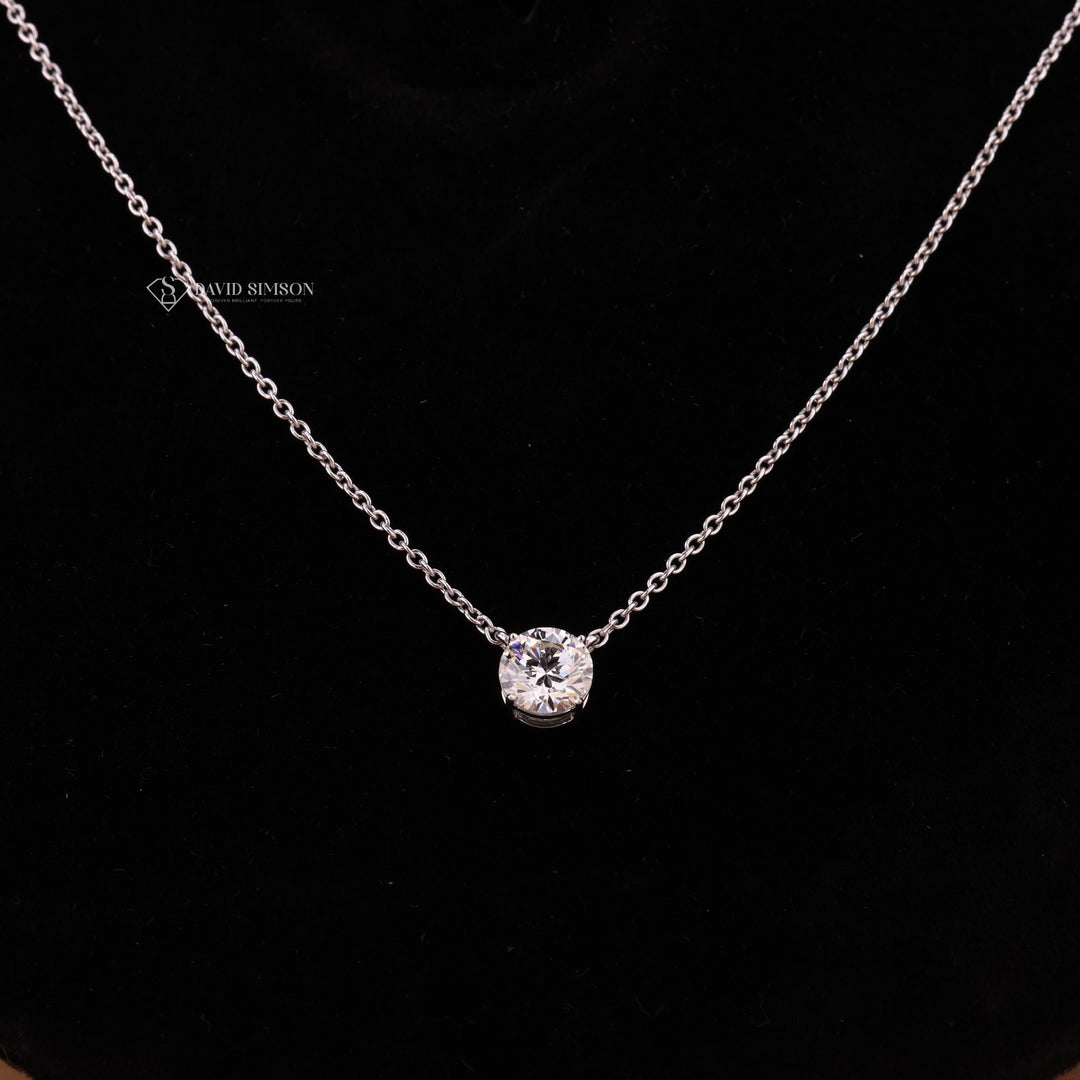 Round Solitaire Necklace
Round Cut Pendant
Solitaire Neckpiece
Classic Diamond Necklace
Round Brilliant Pendant
Single Stone Necklace