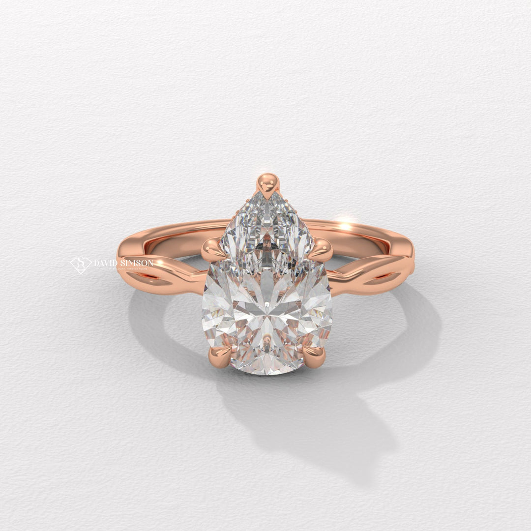 Rose gold engagement ring, Vintage engagement ring, Antique engagement ring, Modern engagement ring, Classic engagement ring, Halo engagement ring, Solitaire engagement ring, 