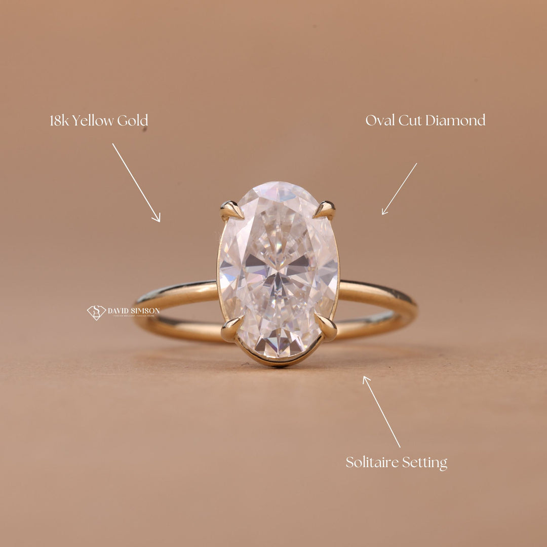 Affordable Engagement Ring
Sustainable Diamond Ring
Conflict Free Oval Ring
