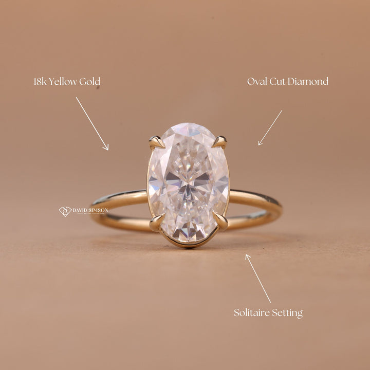 Affordable Engagement Ring
Sustainable Diamond Ring
Conflict Free Oval Ring
