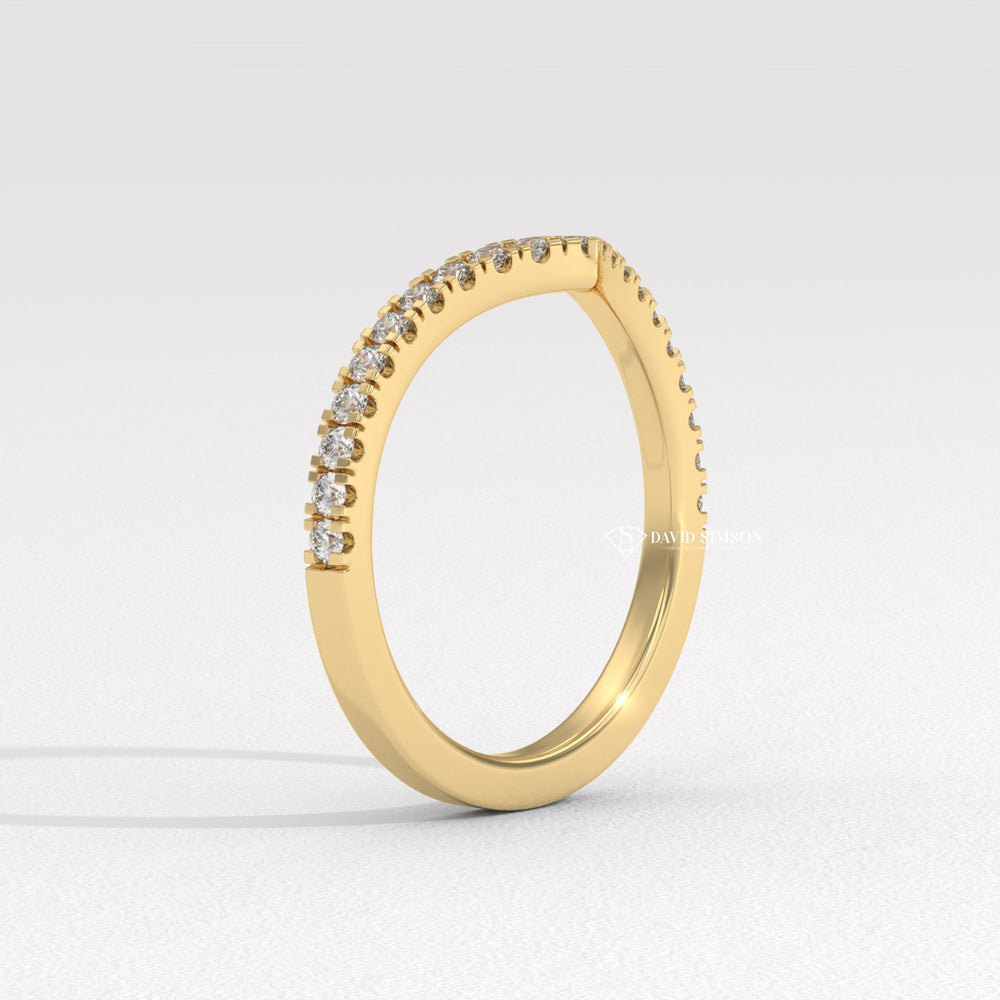 Curved Moissanite Band
Wishbone Ring
Wishbone Wedding Band