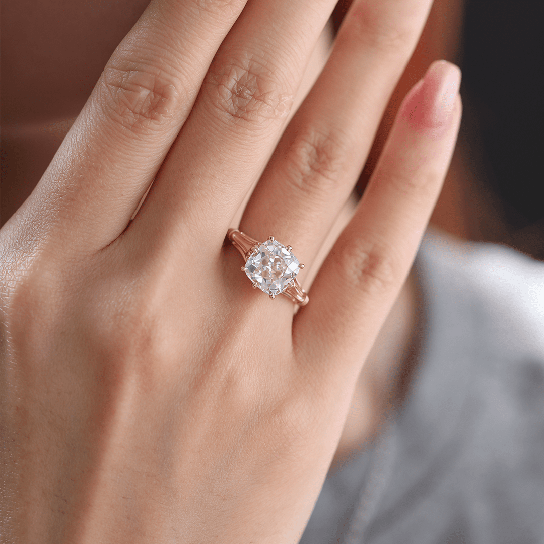 Old Mine Cushion Cut
8 Prong Engagement Ring
Crown Basket Setting
3 Carat Old Mine Diamond
Vintage Cushion Cut Ring
Antique Diamond Solitaire
