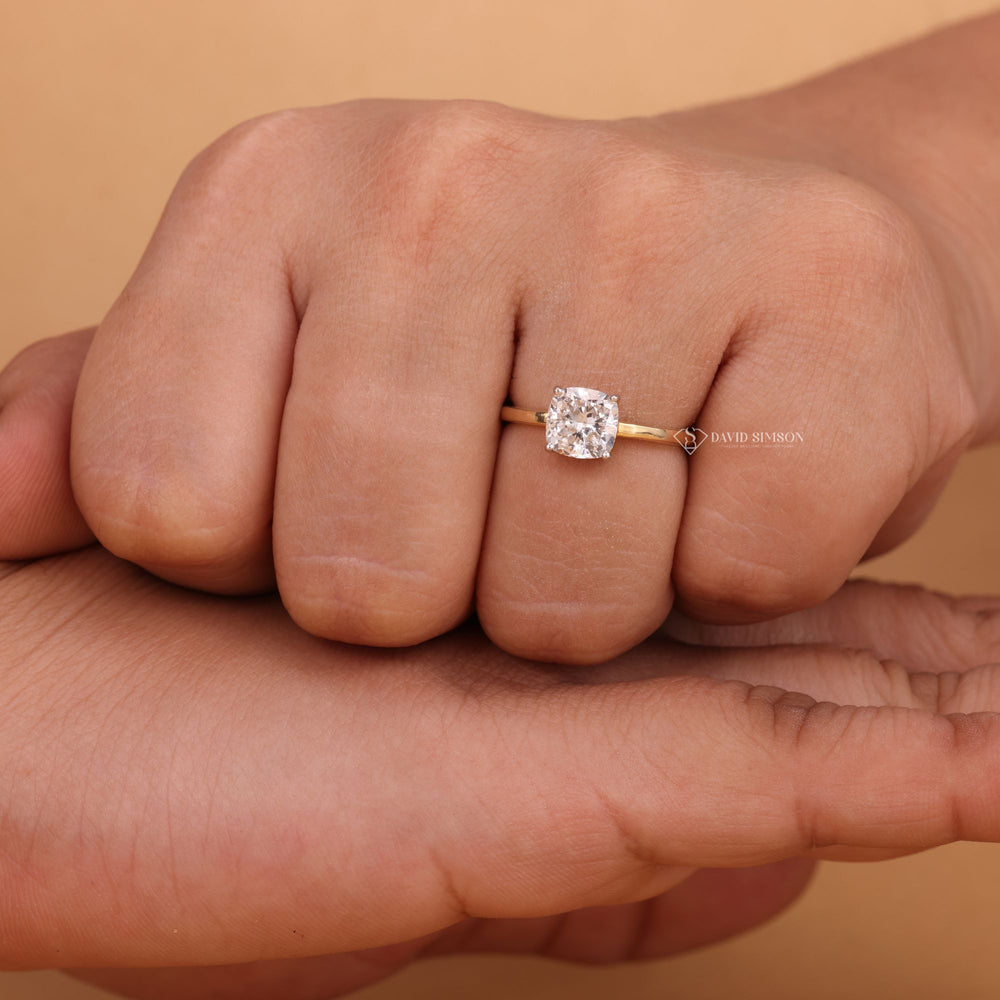 Moissanite Diamond Engagement Ring
Cushion Cut Diamond Simulant
Crushed Ice Cushion Moissanite
D Color VVS1 Moissanite Ring
