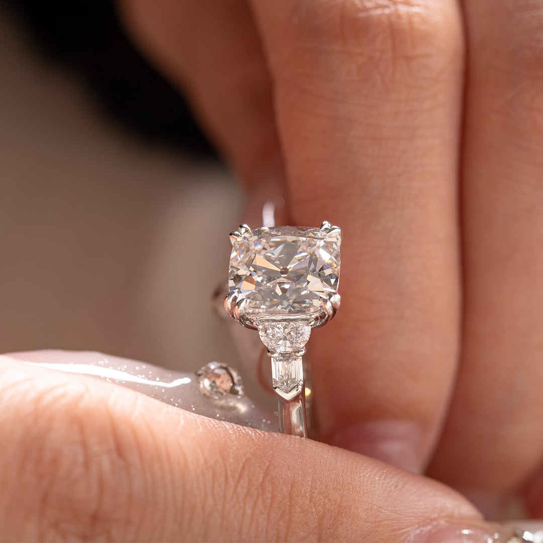 2 Carat Cushion Moissanite
3 Carat Old Mine Cut
Vintage Cluster Ring
Antique Cushion Ring
Cushion Diamond Alternative
