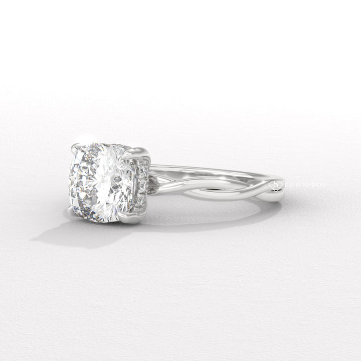Cushion custom diamond engagement ring, Cushion affordable diamond engagement ring, Cushion luxury diamond engagement ring, Cushion discount diamond engagement ring, 