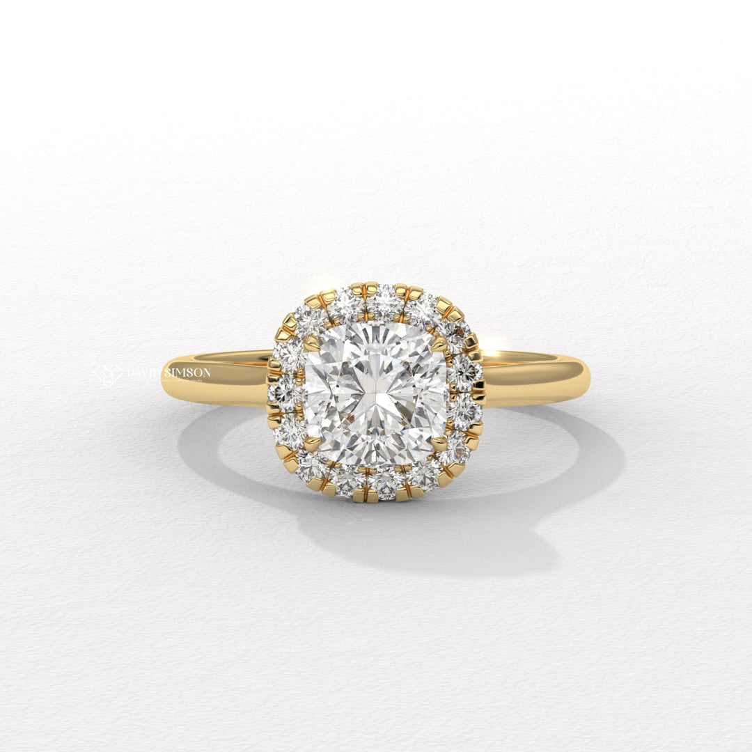 Cushion pave engagement ring, Cushion vintage engagement ring, Cushion classic engagement ring, Cushion modern engagement ring, Cushion three-stone engagement ring,
